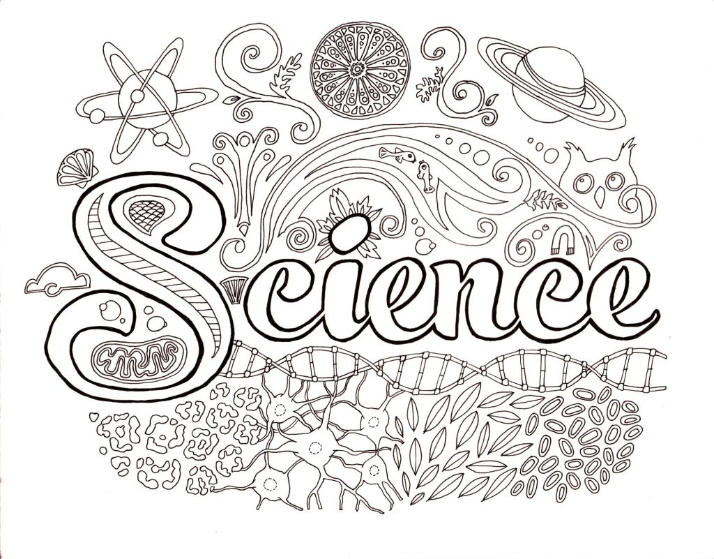 1024x801 Awesome To Do Coloring Pages For Science Science Coloring Page Az