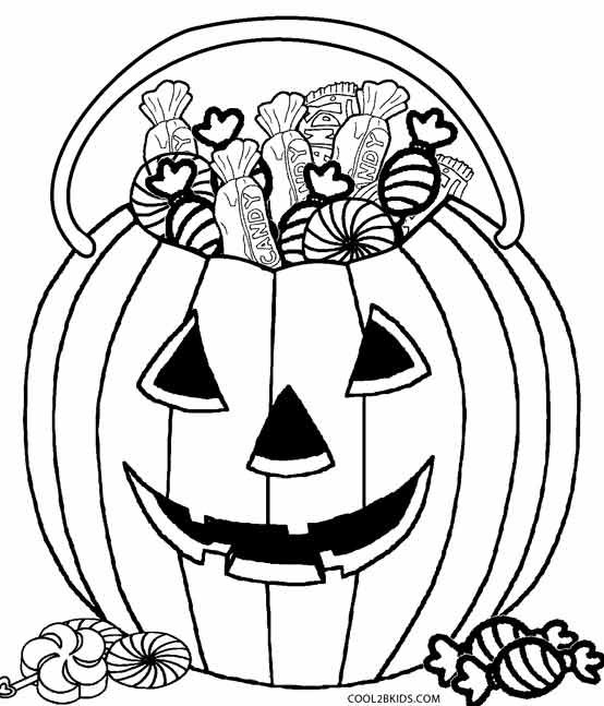 554x647 Halloween Candy Coloring Pages