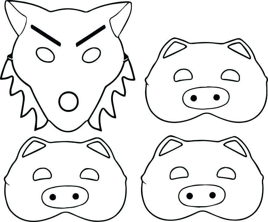 878x729 Pig Coloring Sheets Free Printable Three Little Pigs Pages Epic 3