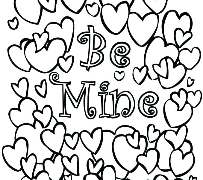 678x600 Valentines Printable Coloring Pages Kids Valentine Adult Pi