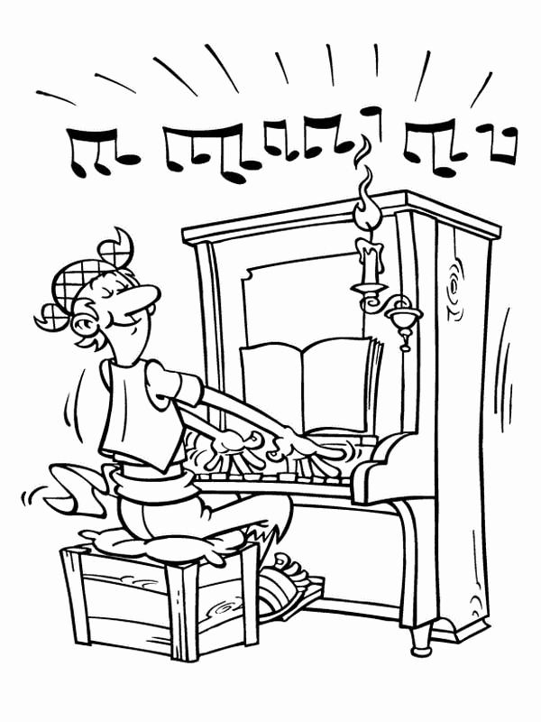 600x800 12 Lovely Of Piano Coloring Pages Photograph