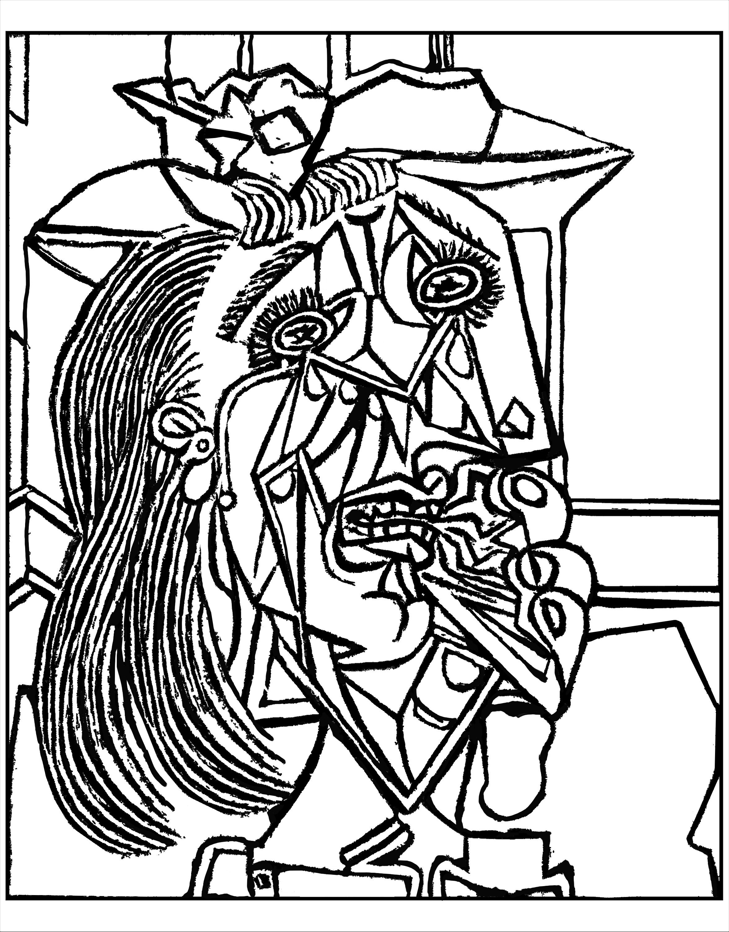 2353x3005 From Picasso Weeping Woman 1937