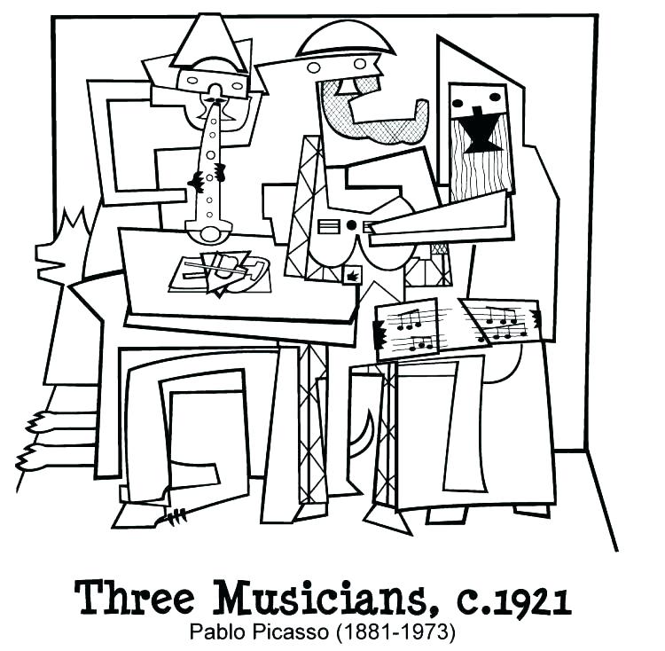 750x734 Picasso Coloring Pages Painting Coloring Pages Free Printable