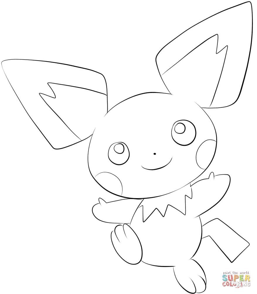 877x1000 Httpcolorings.copokemon Coloring Pages Pichu Colorings