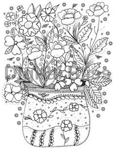 236x305 Flower Garden Picket Fence Floral Coloring Pages For Adults