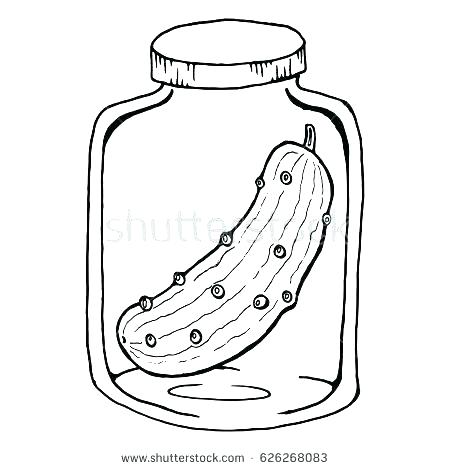 450x470 Pickle Coloring Page P Coloring Pages Pickle Coloring Page Letter