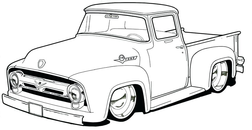 866x449 Pickup Truck Coloring Pages Old Truck Coloring Es Adult Truck