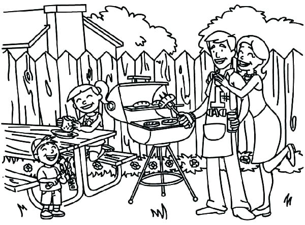 600x444 Picnic Coloring Pages I Like To Go On A Picnic Coloring Page