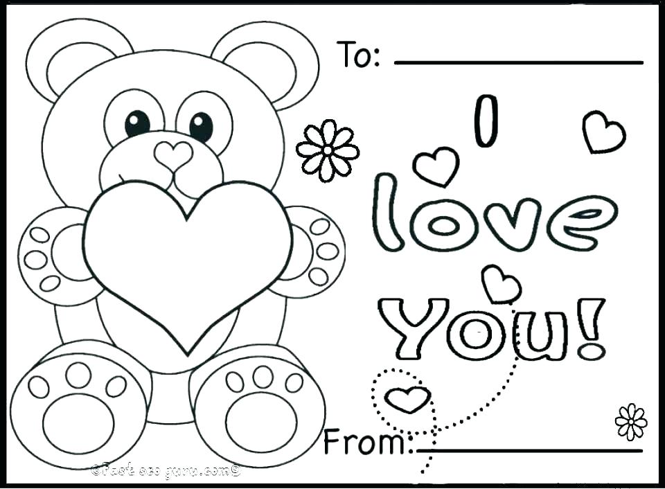 960x706 Teddy Bear Color Page