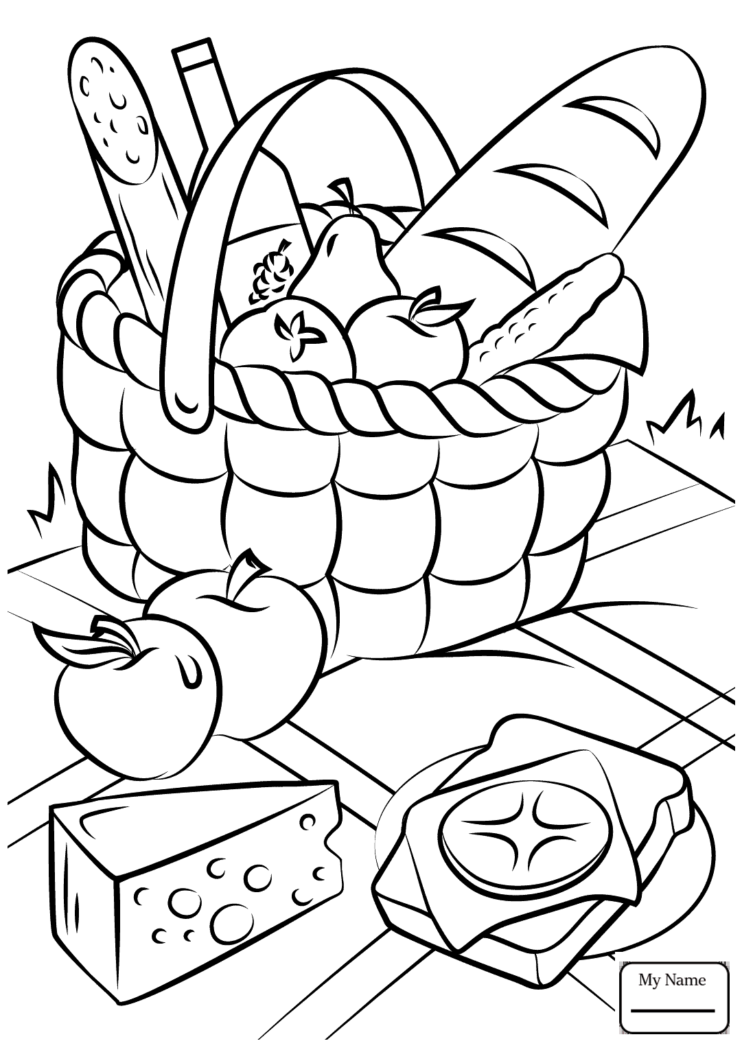 1081x1530 Activities Picnic Coloring Pages Colorpages7 Com Fine Color