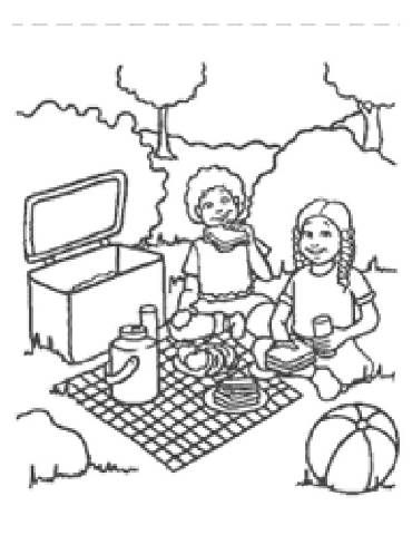 370x480 Preschool Picnic Coloring Pages Preschool Picnics