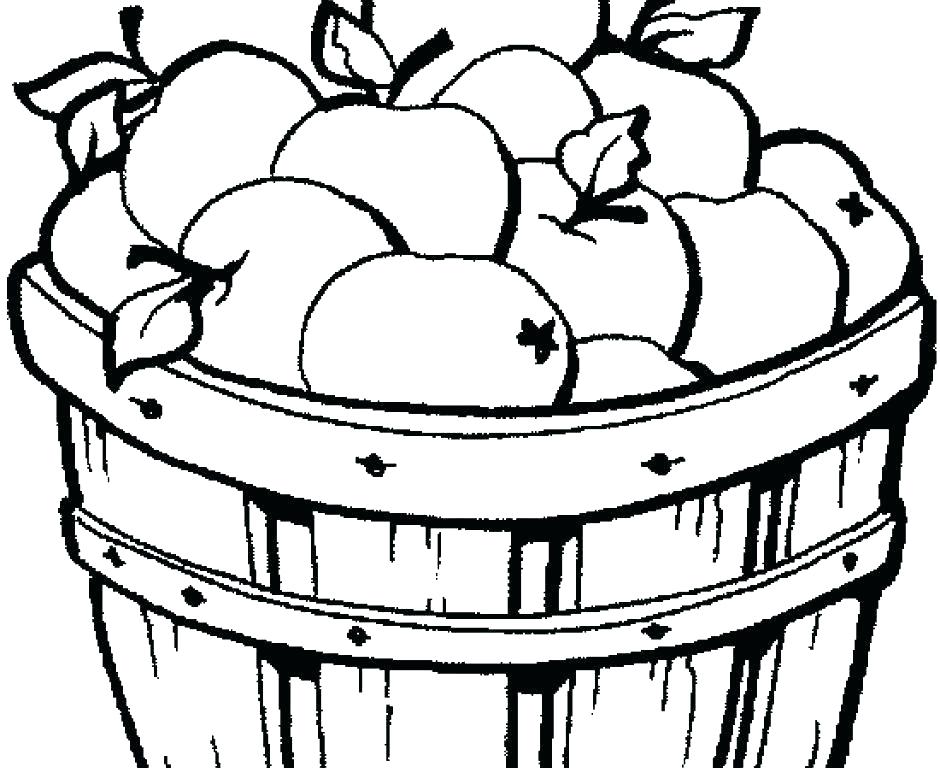 940x768 Coloring Page Of An Apple Amazing A Is For Apple Coloring Page