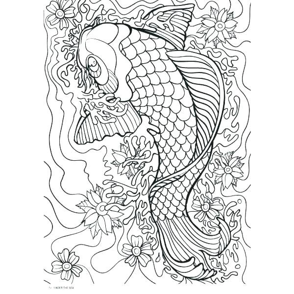 600x600 Intricate Flower Coloring Pages Best Advanced Flower Coloring