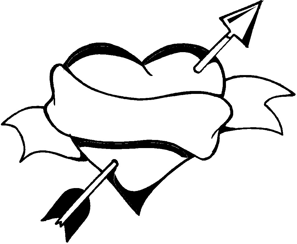 1024x842 Heart Coloring Pages 5 Of Hearts