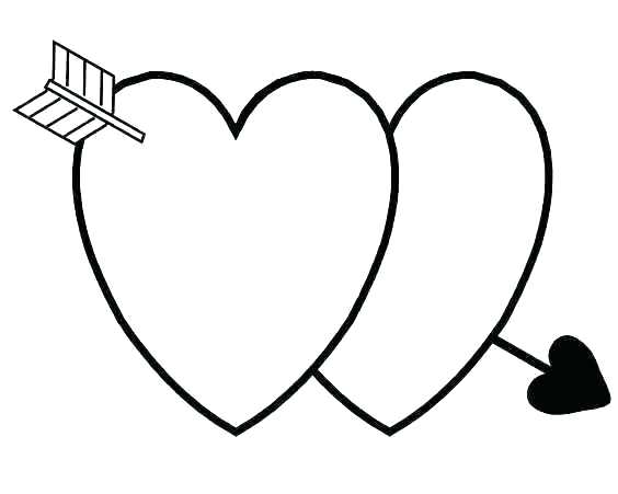 564x451 Heart Shaped Coloring Pages Color Heart Template Valentine Hearts