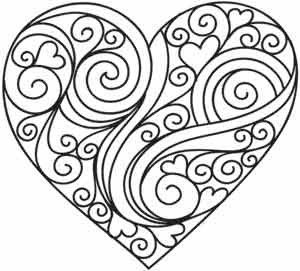 300x271 Download Printable Heart Coloring Pages Ziho Coloring