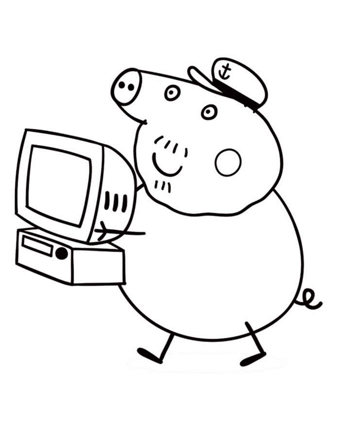 700x900 Peppa Pig Coloring Pages