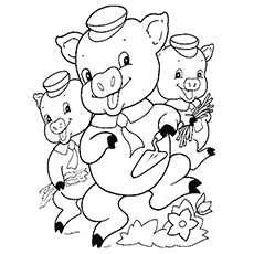 230x230 Top 10 Free Printable Three Little Pigs Coloring Pages Online