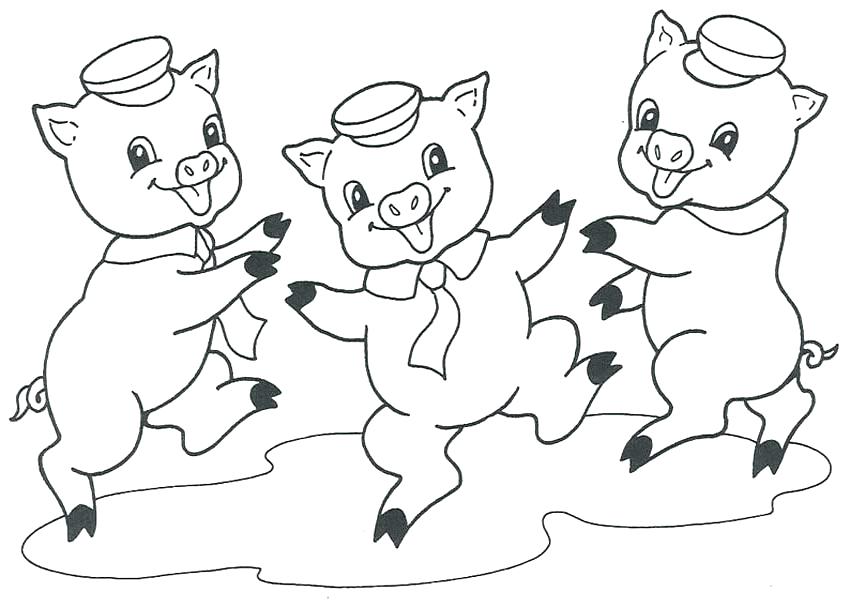 850x607 Cute Pig Coloring Pages Pig Coloring Pages Pig Coloring Pages 4
