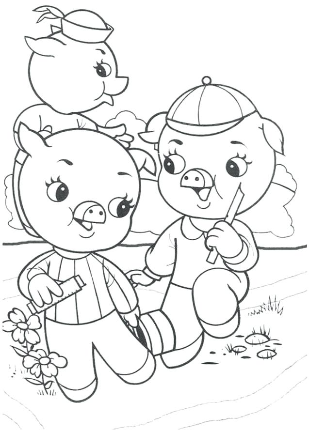 637x892 Three Little Pigs Coloring Pages 3 Little Pigs Coloring Pages Free