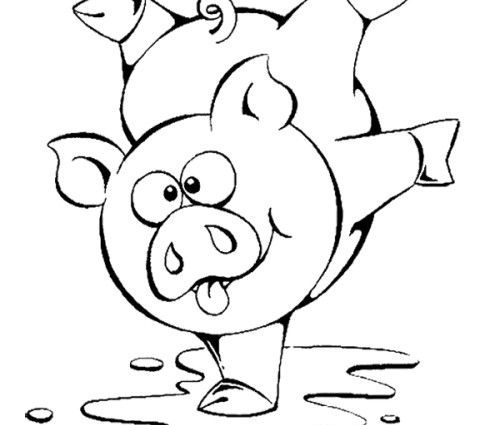 500x425 Pig Coloring Pages Toddlers Cute Pig Coloring Pages