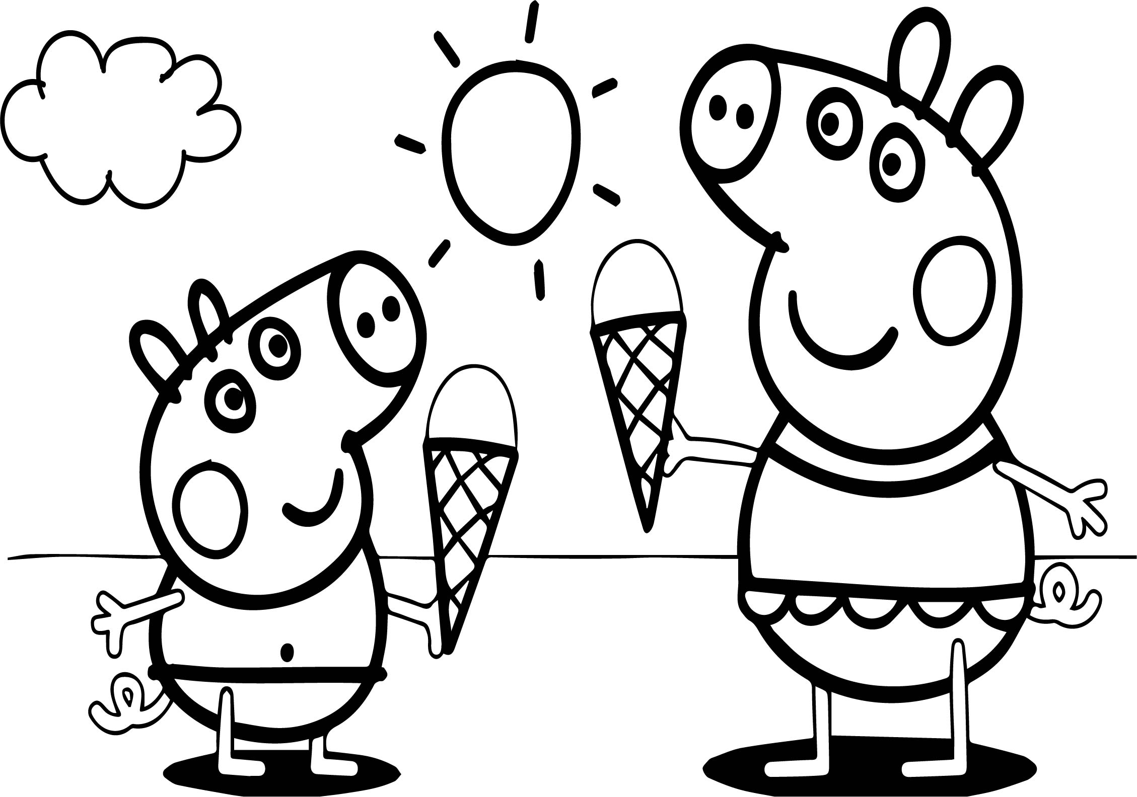 Pig Coloring Pages Free