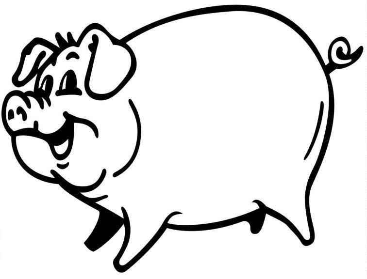 756x576 Top 93 Pig Coloring Pages