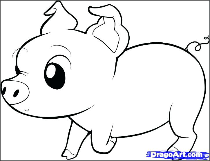 724x555 Coloring Pages Cute Full Size Of Coloring To Draw A Pig Face