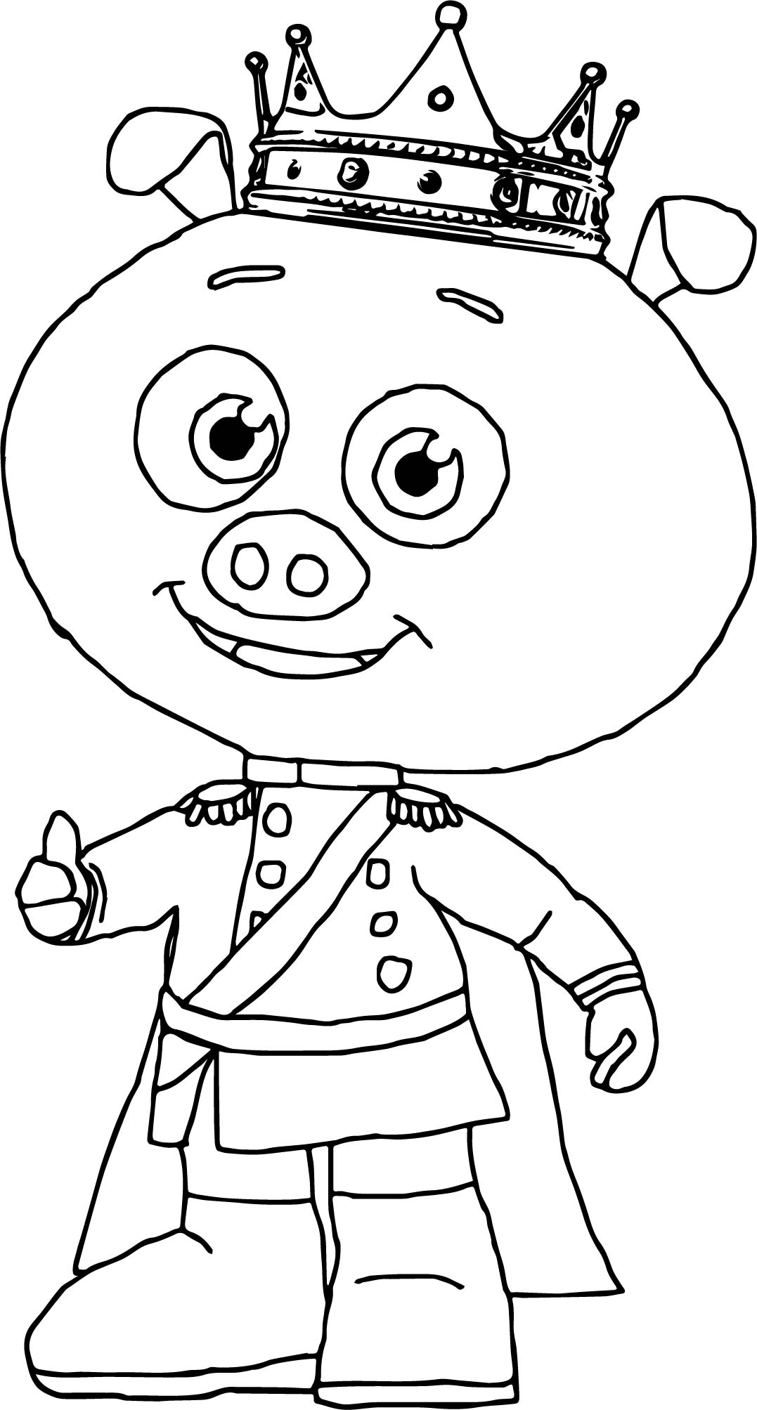 1077x2007 Prince Pig Super Why Coloring Page Wecoloringpage