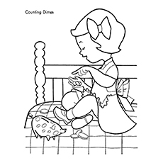 Piggy Bank Coloring Page
