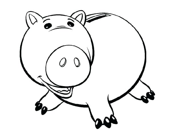 600x475 Piggy Bank Coloring Page Floral Piggy Bank Coloring Page Piggy