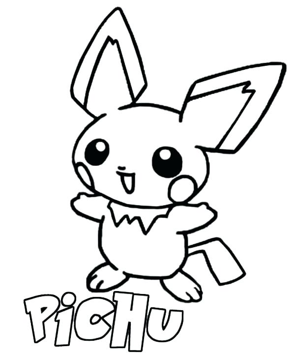 600x718 Pichu Coloring Pages Coloring Pages Line Art By On Colouring Pages