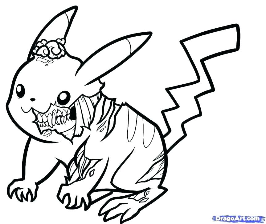 863x728 Pokemon Pikachu Coloring Pages Free