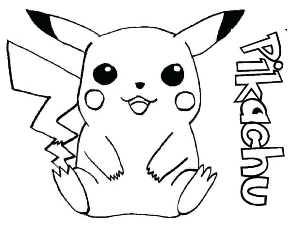 600x463 Picachu Coloring Pages Coloring Pages Happy Hopping Around