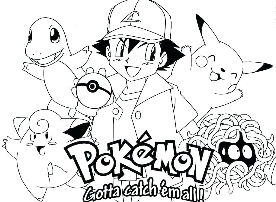 914x668 Pikachu Color Pages Coloring Pages Printable Printable Coloring