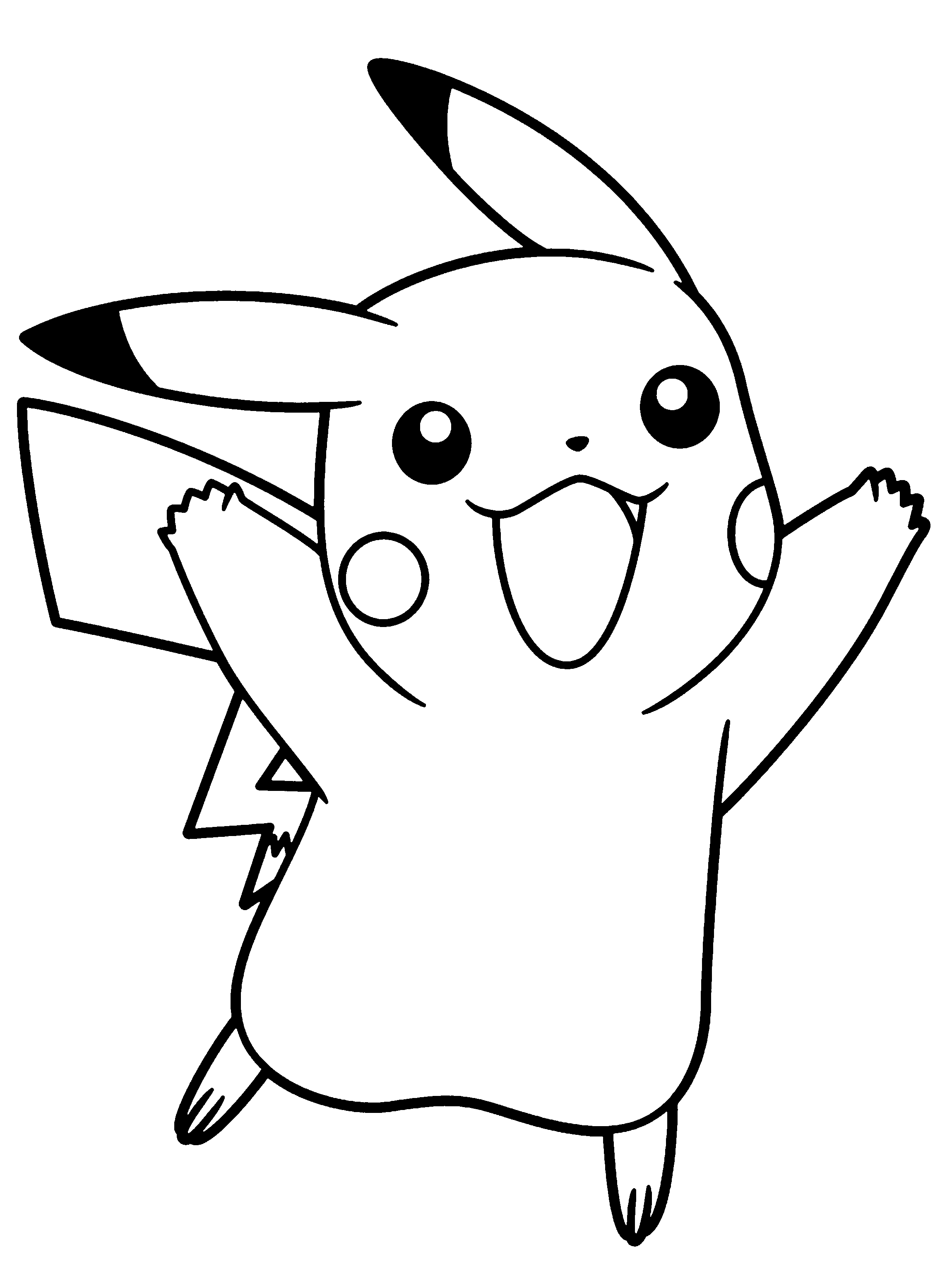 2300x3100 Pokemon Pikachu Coloring Pages Printable