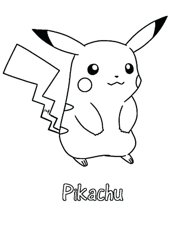 600x790 Pikachu Coloring Page Interesting Coloring Pages With Additional