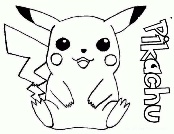 600x463 Unique Pikachu Coloring Page 60 For Your Cute Pages