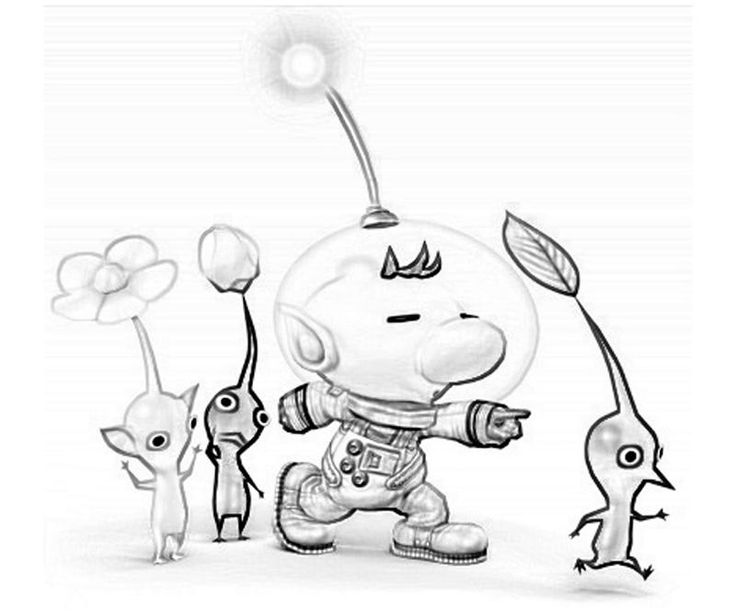Pikmin Coloring Pages