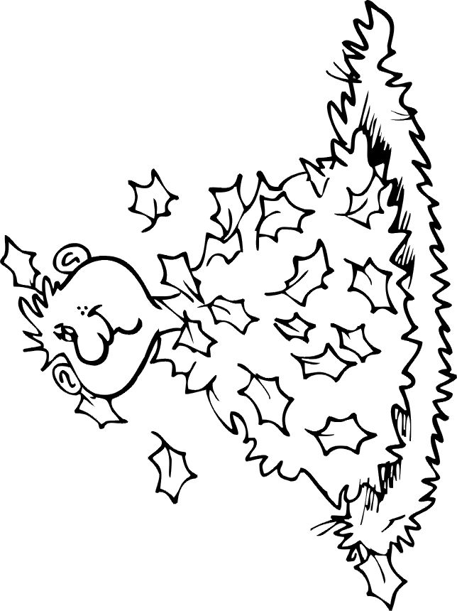 Pile Of Leaves Coloring Pages