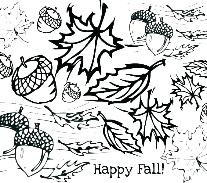 678x600 Leaves Coloring Page Orange Coloring Page Fall Leaf Coloring Page