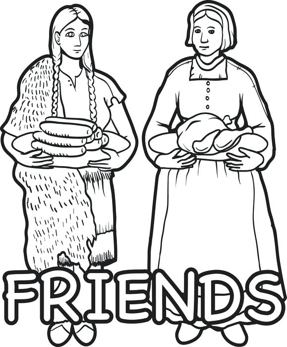 579x700 Free Printable Thanksgiving Coloring Sheets For Kindergarten