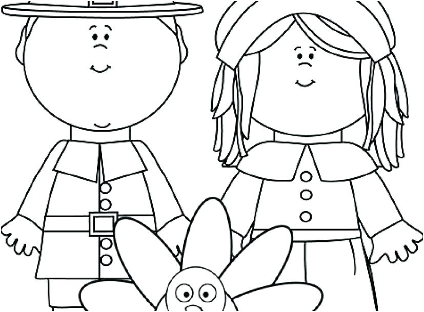 827x609 Pilgrim Coloring Pages Printable