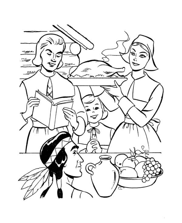 600x734 Wondrous Design Ideas Pilgrim Coloring Pages Printable Pilgrims Me