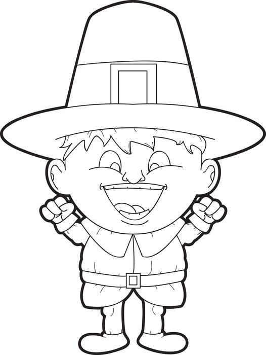526x700 Free Printable Pilgrim Coloring Pages For Kids