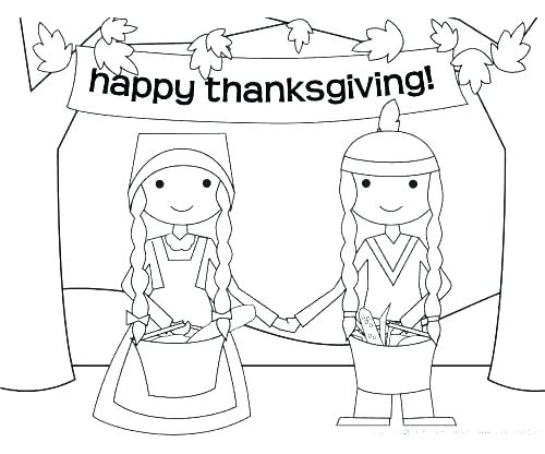 500x416 Free Printable Thanksgiving Pilgrim Coloring Pages Hard Color By