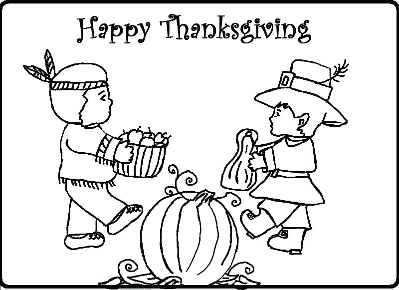 800x581 Thanksgiving Indian Coloring Pages Pilgrim Boy Giving Thanksgiving