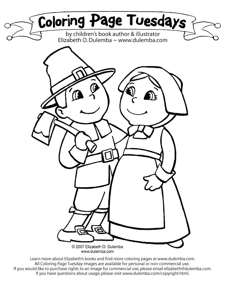 773x1000 Pilgrims Coloring Pages Pilgrim Boy And Girl Coloring Pages