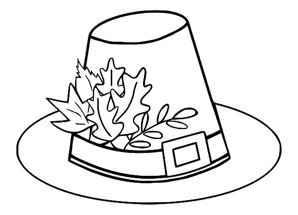 600x433 Pilgrim Coloring Page Pilgrim Hat Coloring Page