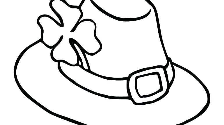 770x430 Cat And The Hat Coloring Pages Pilgrim Hat Coloring Page Hat